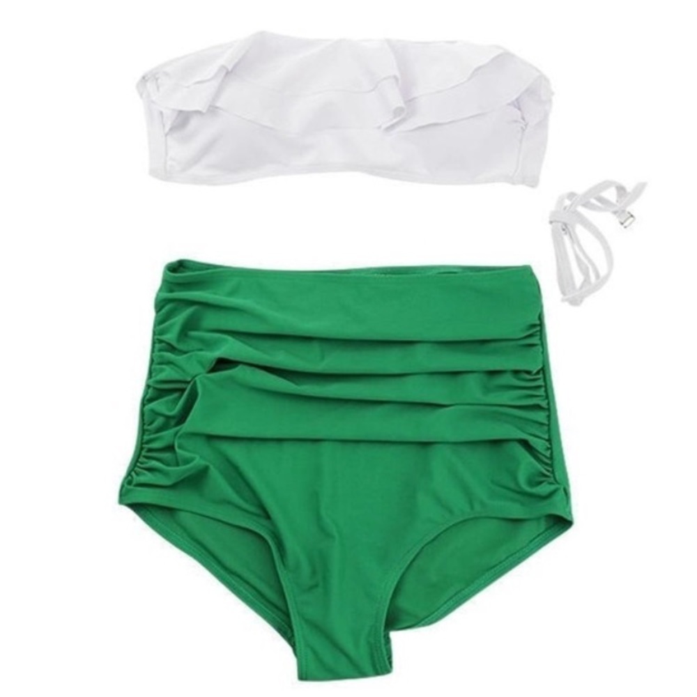 Bandeau Top and High Waist Bottom Bikini - Picture 4 of 5